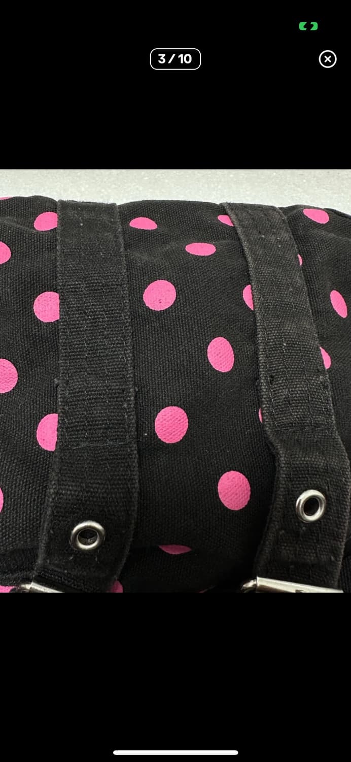 블랙핑크 도트 땡땡이 백팩 가방 상품이미지3