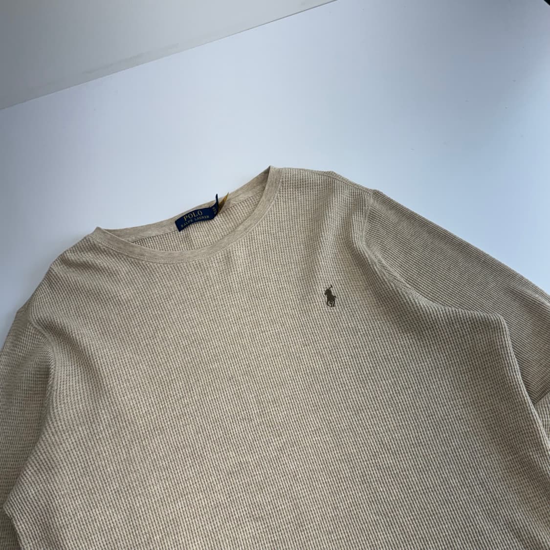 Polo 폴로 브라운 포니 베이지 와플니트 상품이미지4