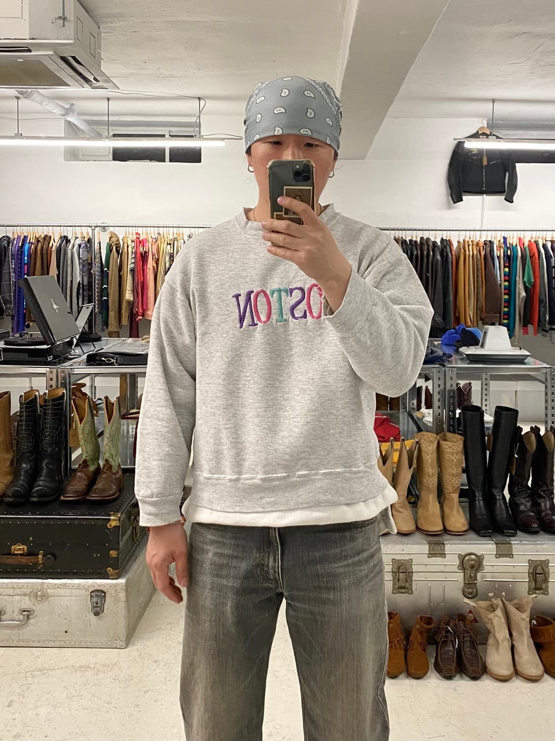 80s HANES boston sweat shirt 상품이미지2