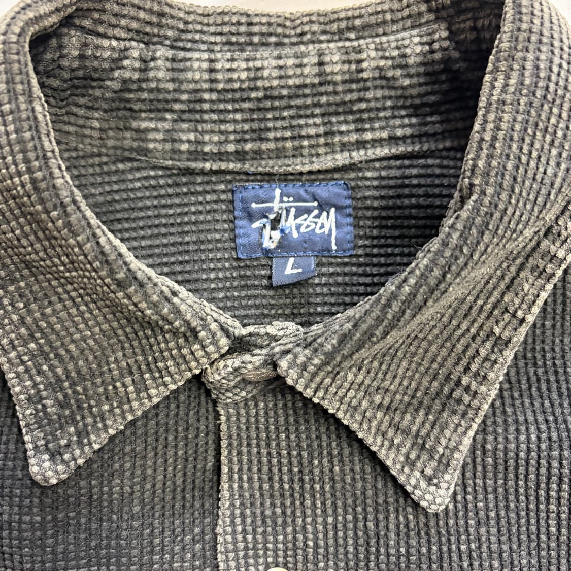 90s usa 올드 스투시 코듀로이 셔츠 상품이미지5