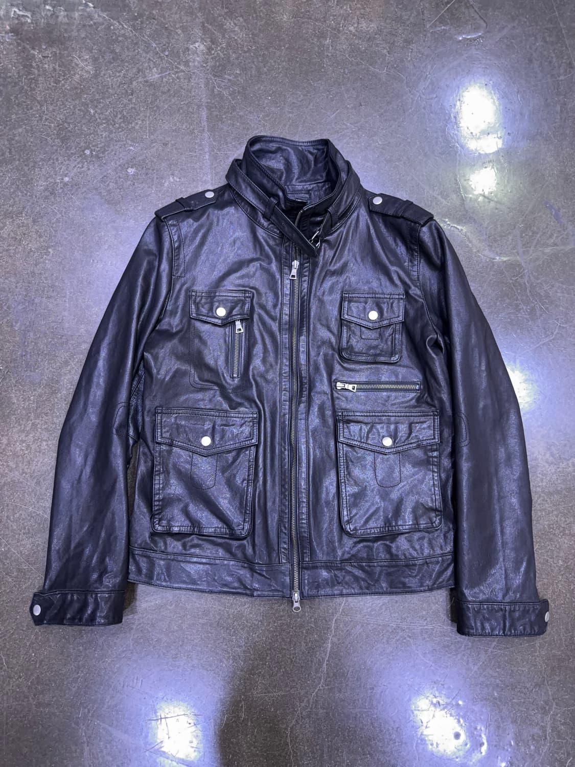 이태리 양가죽 멀티포켓 2way 레더자켓 105 상품이미지1