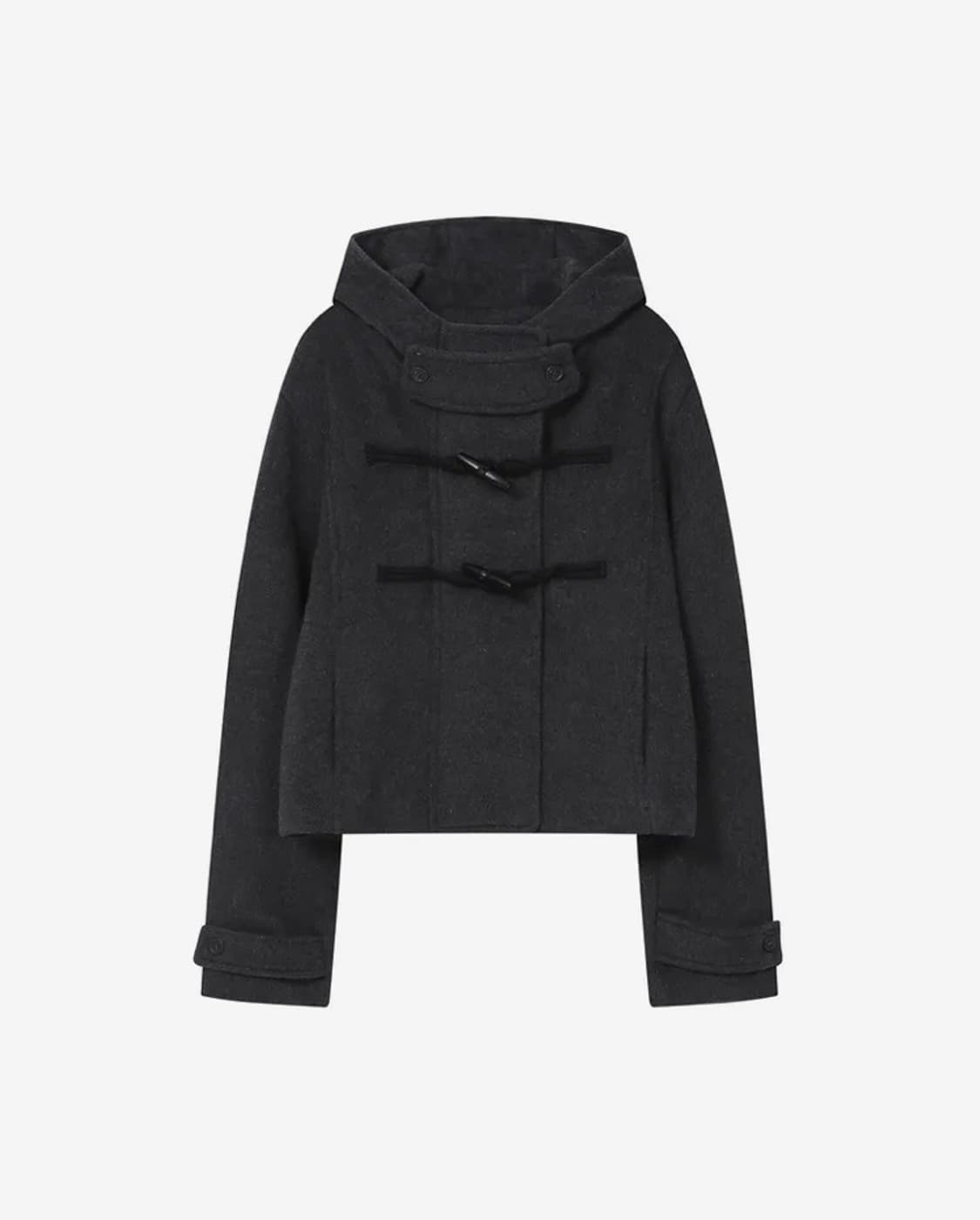 미세키서울 Duffle hoodie short coat CHARCOAL 상품이미지1