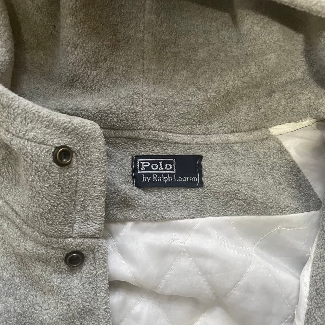 폴로 빅로고 스펠아웃 후리스 후드 90s 상품이미지4