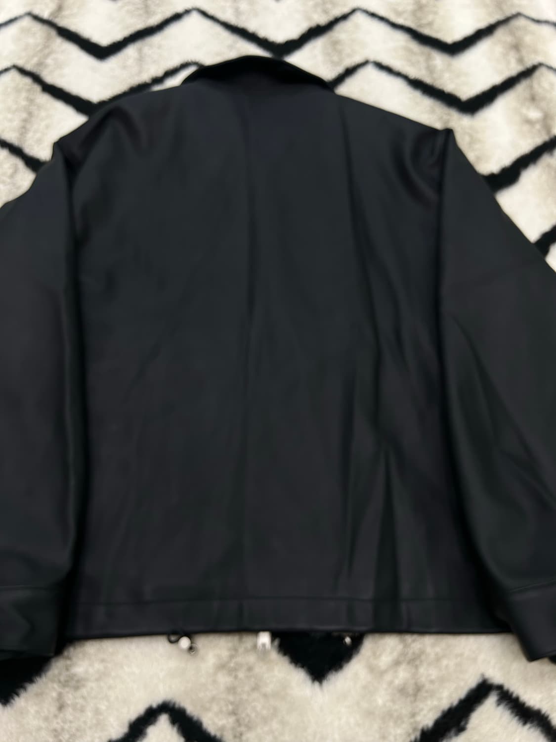 [L]라퍼지스토어 2way 버핑레더 자켓/블랙 상품이미지4