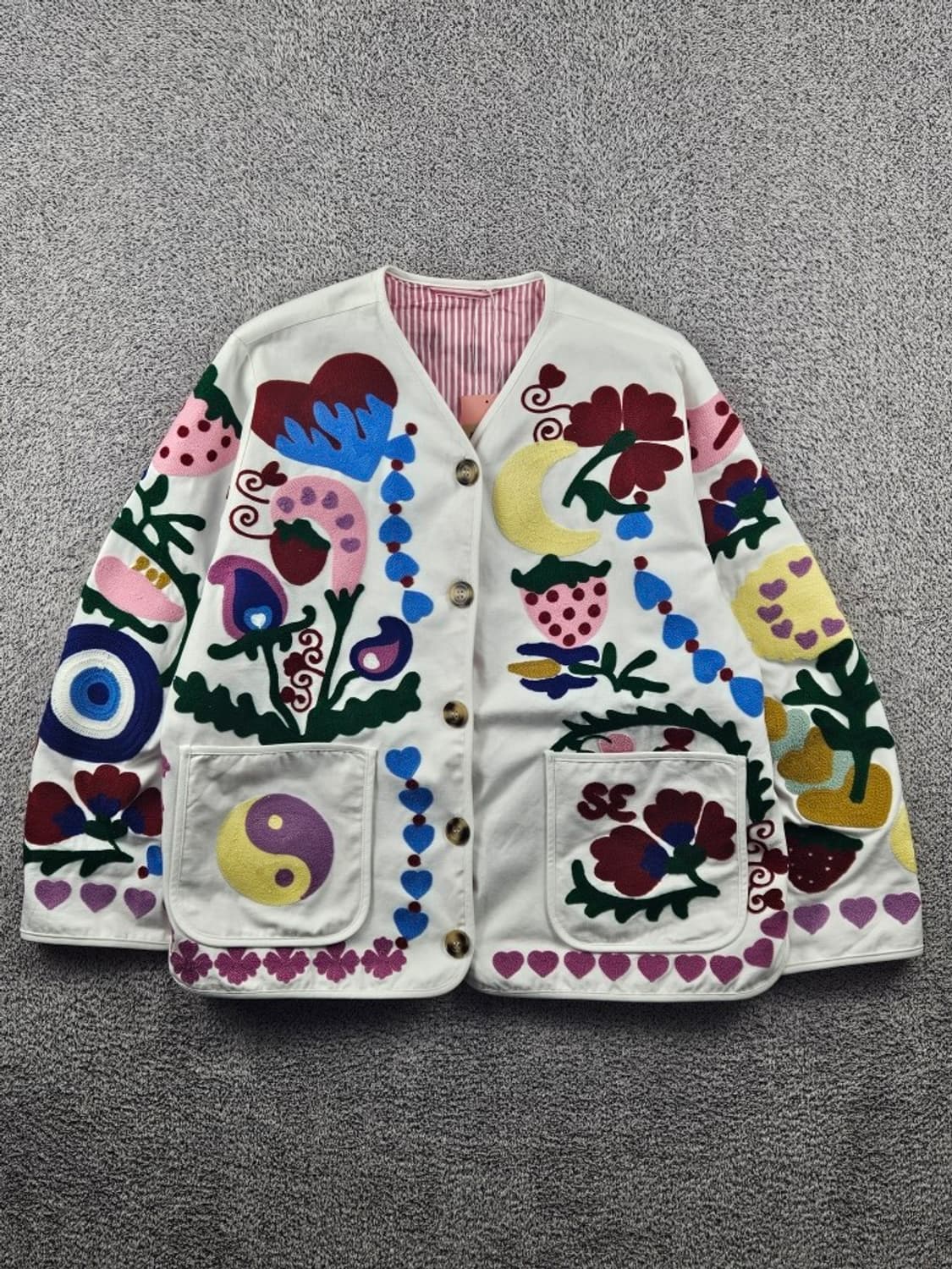 빈티지 플라워 엠브로이드 자켓 ( S ) / 11533 상품이미지1