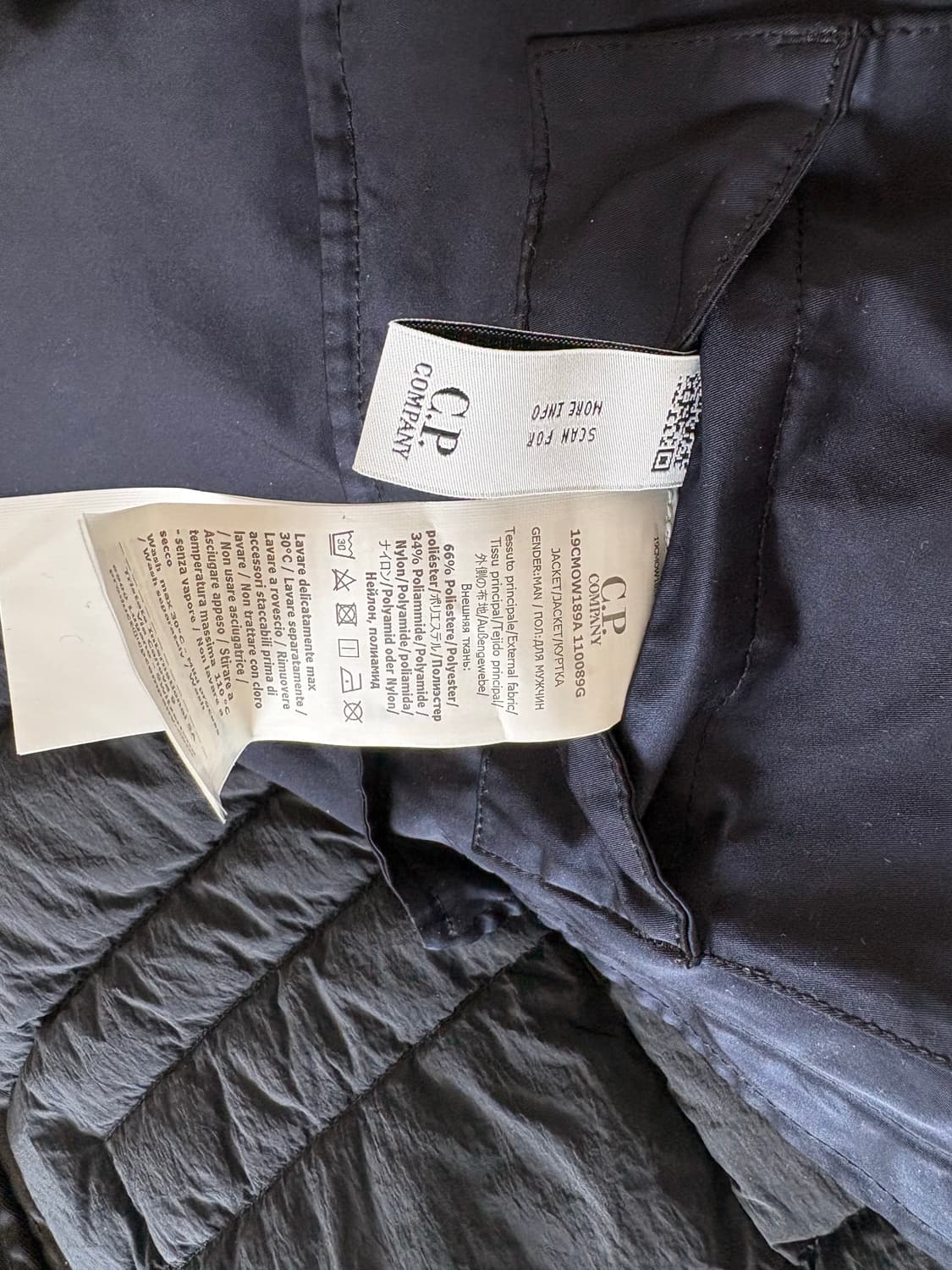 CP컴퍼니 마이크로 케이 후드 렌즈 자켓 토탈 이클립스 블루 xl 상품이미지4