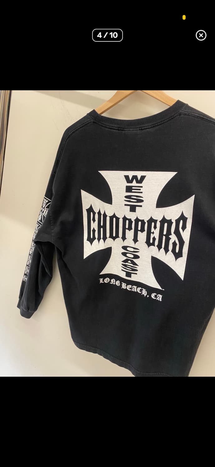 90s USA OG 웨스트코스트챠퍼스 롱슬리브 상품이미지4