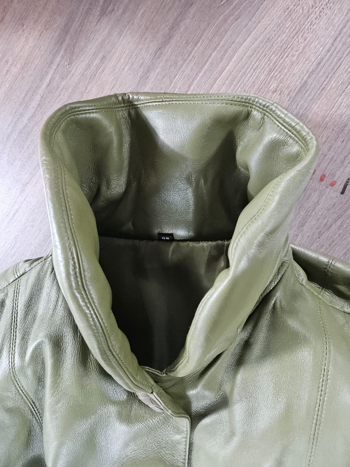 양가죽 그린 코트자켓  F 상품이미지7