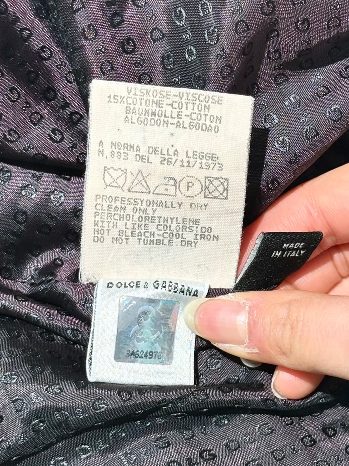 돌체앤가바나 블랙 벨벳 더블 브레스티드 코트 상품이미지9