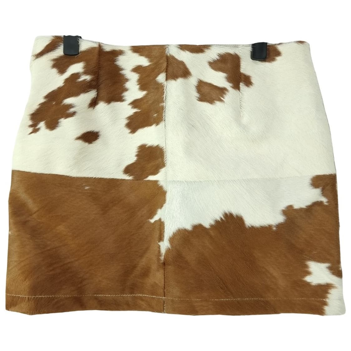 [프레클] 리얼 카프 헤어 송치 레더 로우라이즈 미니스커트 M19565 상품이미지3