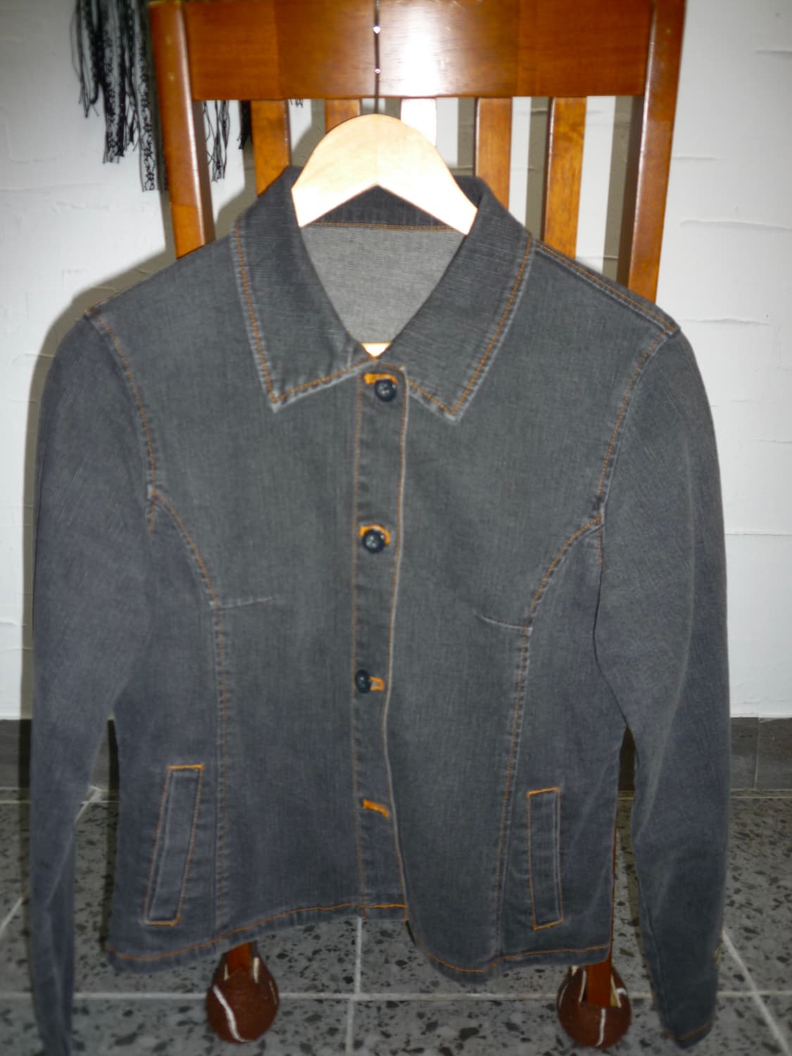 flower point denim jacket 상품이미지4