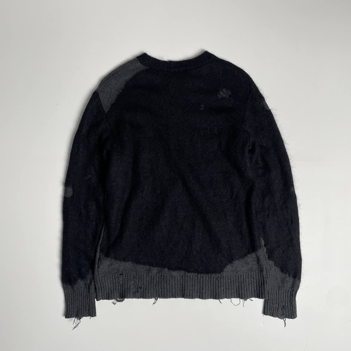 Diesel 블랙 모헤어 레이어드 그런지 니트 상품이미지6