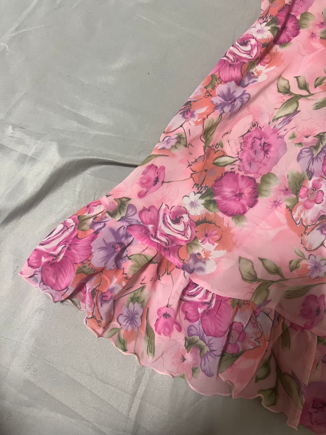 ✨vintage pink flowe pattern slip dress✨ 상품이미지4