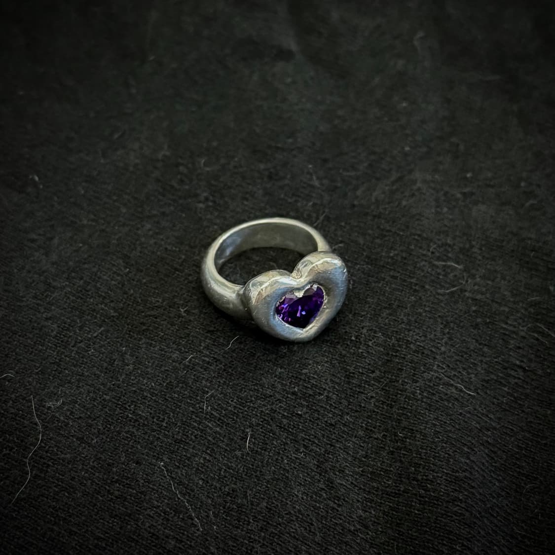 925실버 하트볼드 반지 상품이미지2