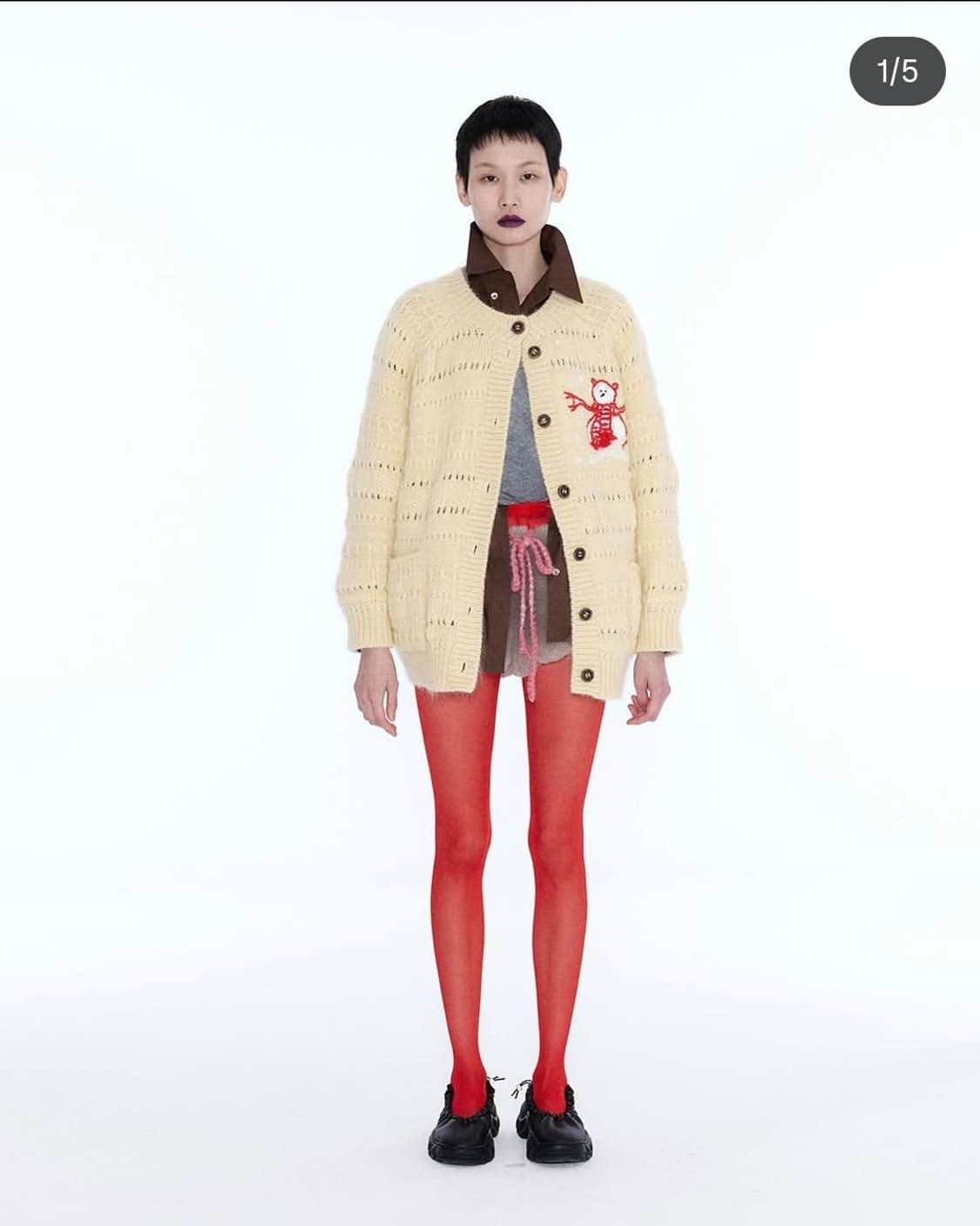 NANCYROO Bonhomme De Neige 가디건 상품이미지6