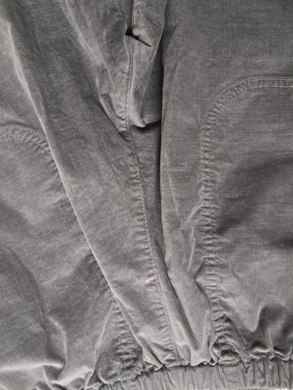 단톤이지 그레이 코듀로이 와이드 팬츠 상품이미지4