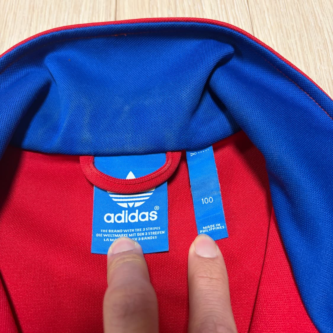 아디다스 오리지널 파이어버드 레드/블루 트랙탑 져지 상품이미지4