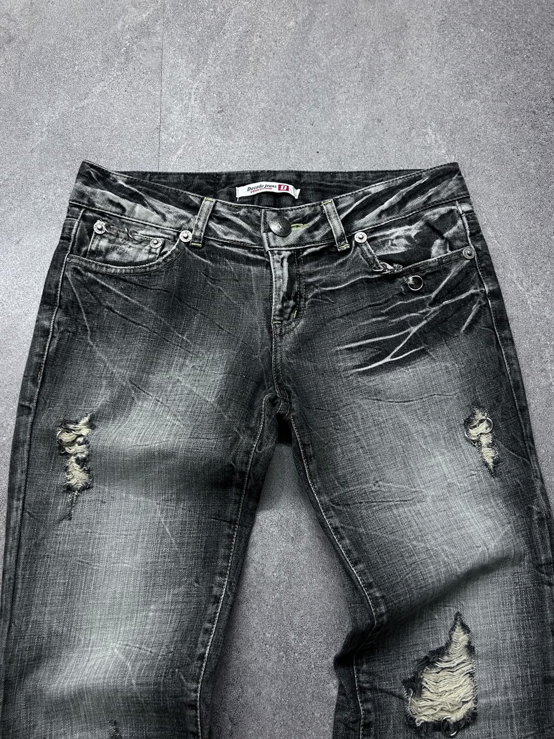 Decade Jpn 피어싱 샌드 워싱 부츠컷 데님 상품이미지4