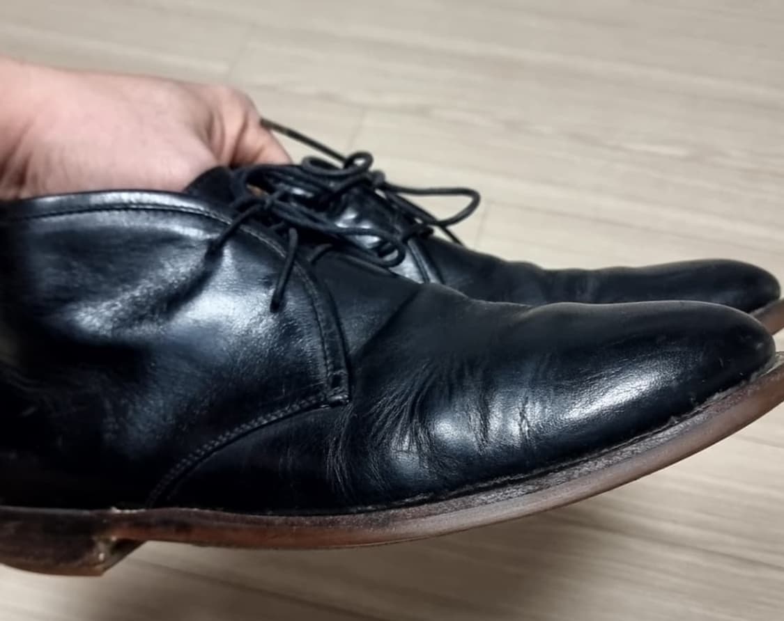 폴로 랄프로렌 블랙 가죽 남성 추카부츠(10d) 상품이미지1