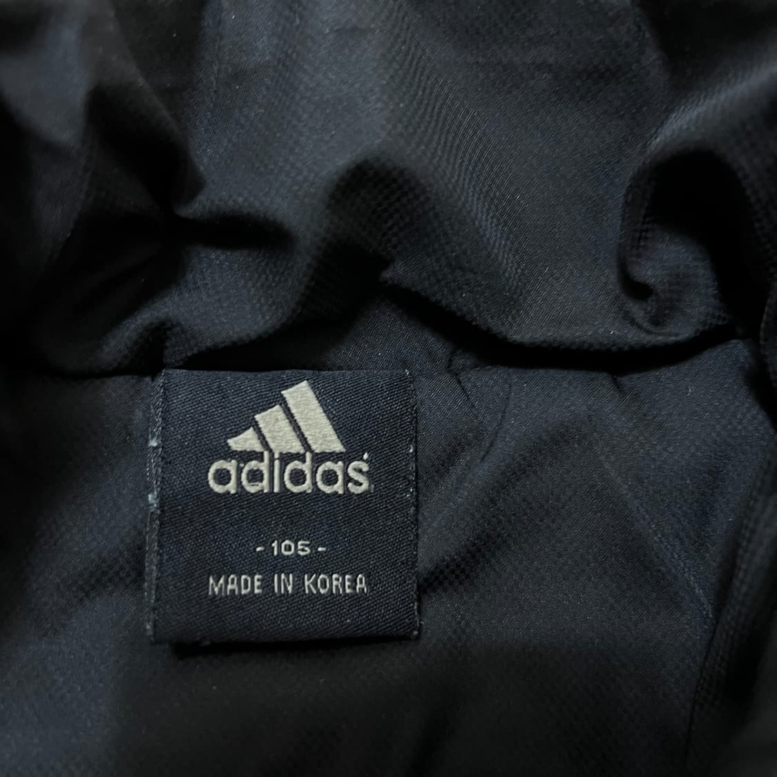 아디다스 남성 골드 로고 경량패딩 점퍼 XL/105  상품이미지4