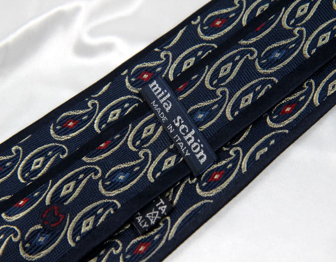 밀라숀 9.2cm A+등급 페이즐리 이태리 남자 명품 넥타이 상품이미지4