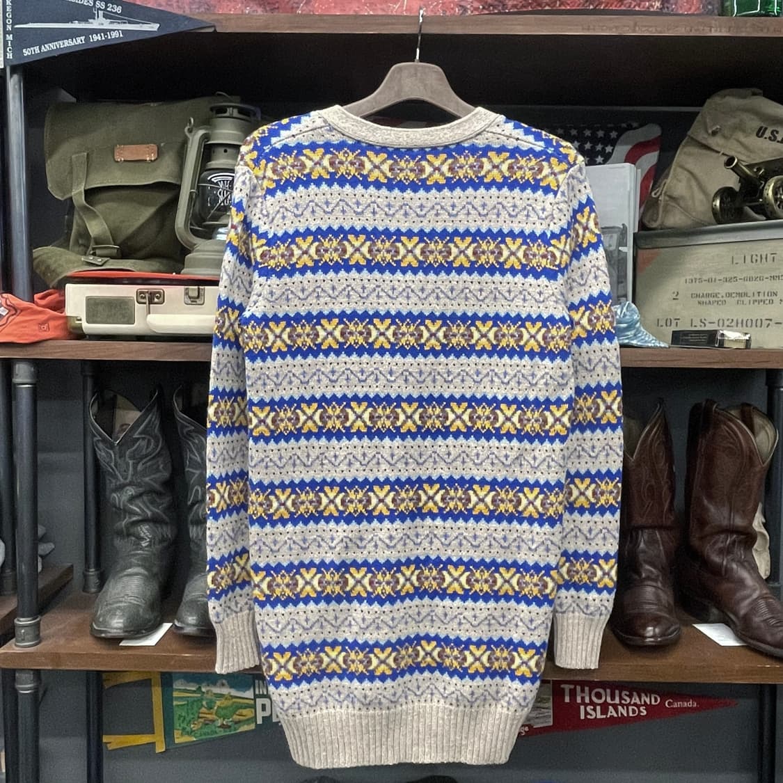 폴로 랄프로렌 신형 라벨 페어 아일 패턴 아반트 니트 가디건 상품이미지2