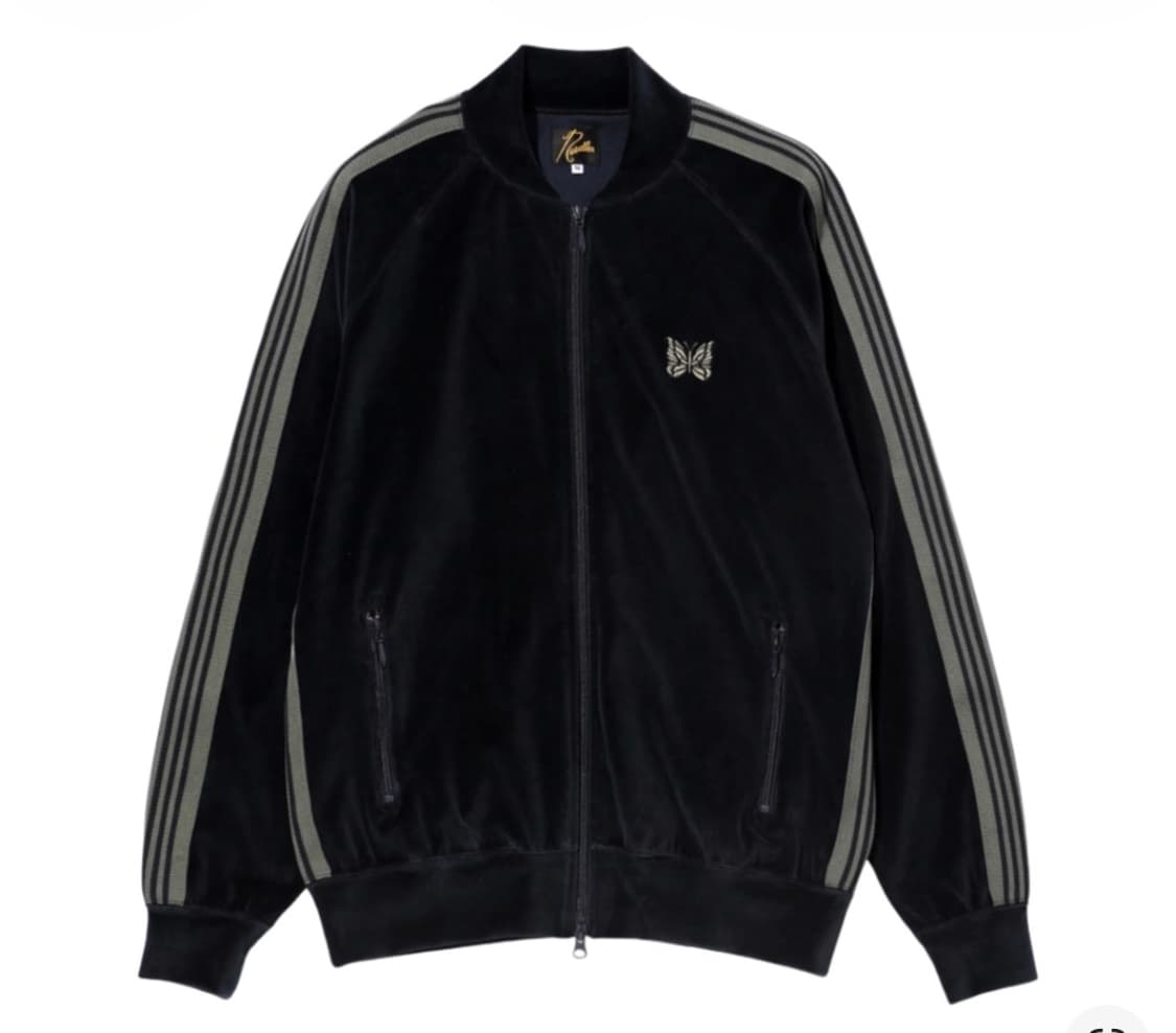 니들스 트랙자켓 벨루어 네이비 벨벳 상품이미지1