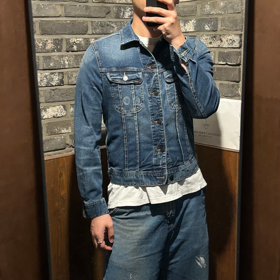 L) Lee 트러커 청 데님 자켓 슬림핏 상품이미지9