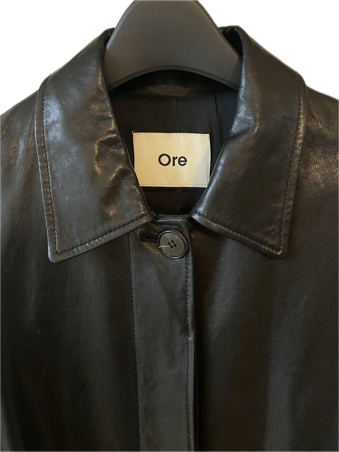 Ore 오어 가죽자켓 가죽 트렌치코트 상품이미지3