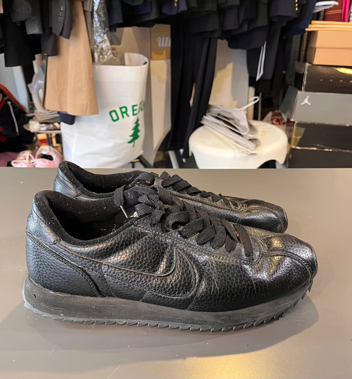 나이키 코르테즈 레더 블랙 (300mm) 상품이미지4