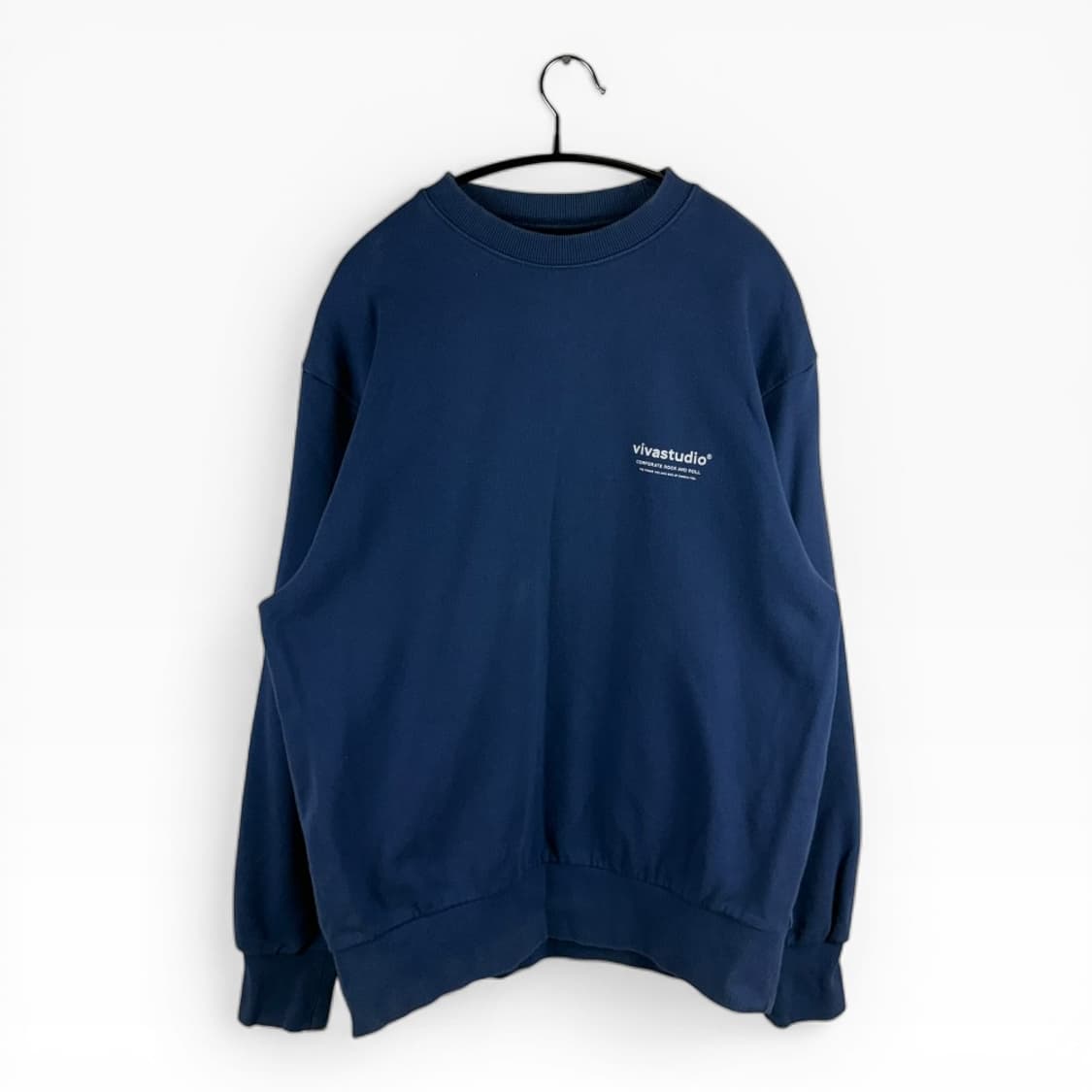 (무료배송)M) 비바스튜디오 맨투맨 블루 상품이미지1