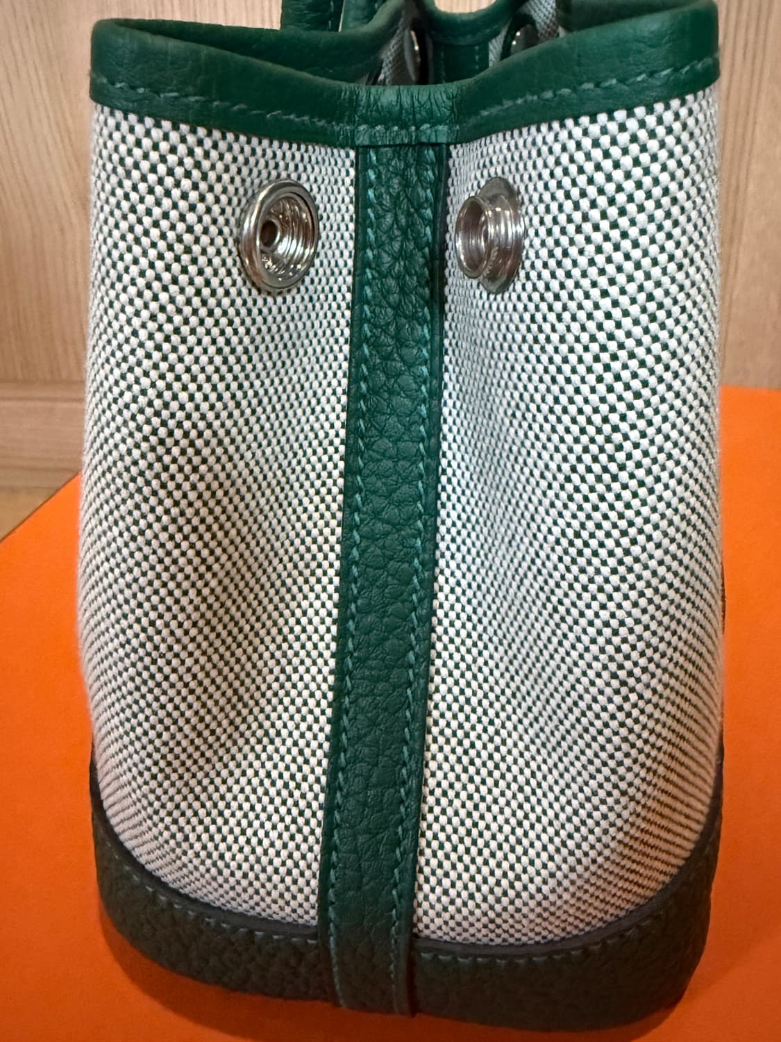 (풀구성/새상품급) 에르메스 가든파티 23 미니 캔버스 백 상품이미지3