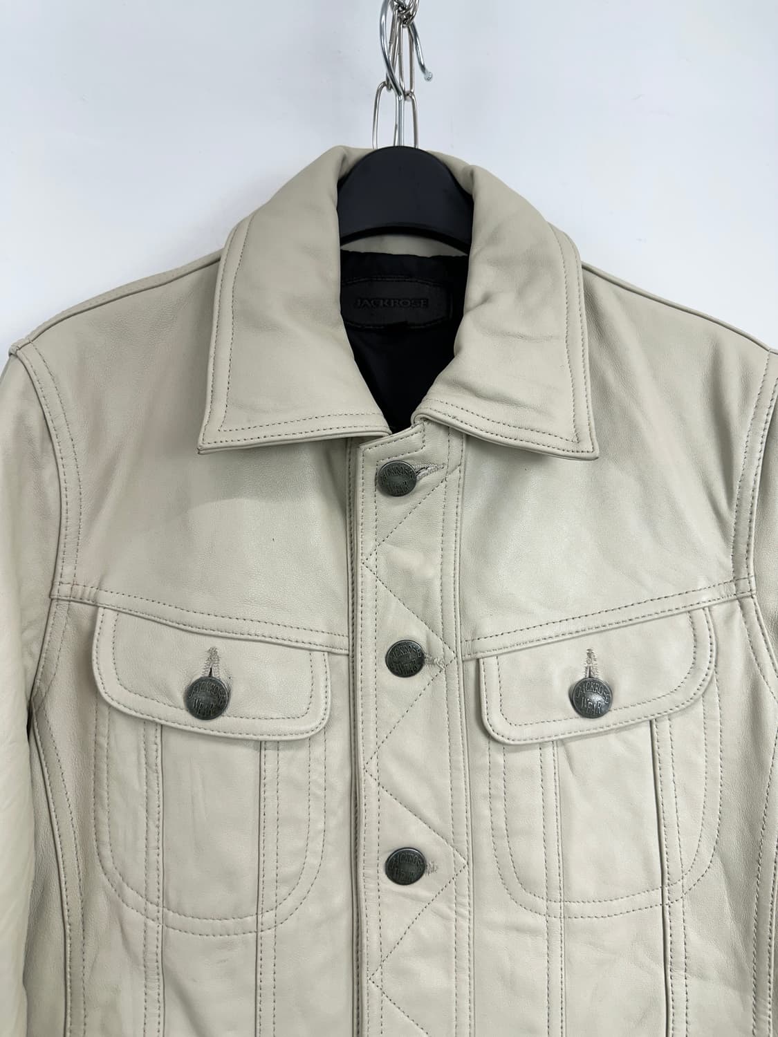 JackRose Lambskin Leather Button Detail 상품이미지4