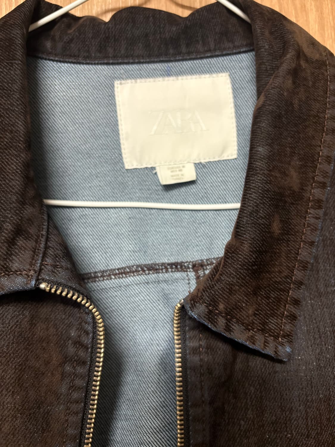 ZARA 데님 자켓 진브라운 M 상품이미지2