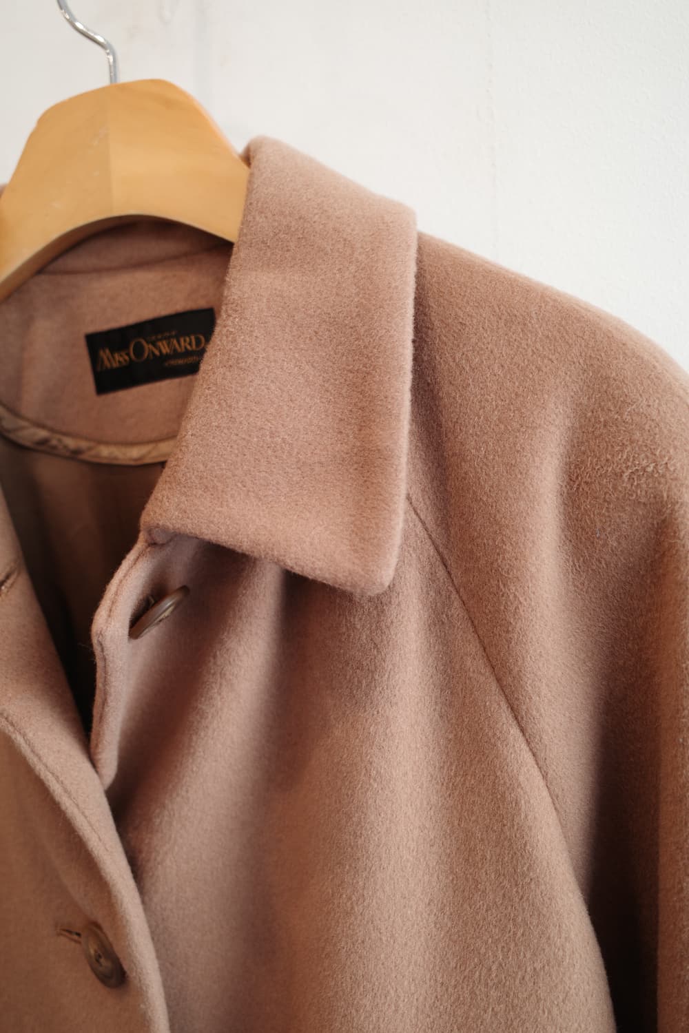 Japan brand 캐시미어100 카멜 여성 롱코트 상품이미지4