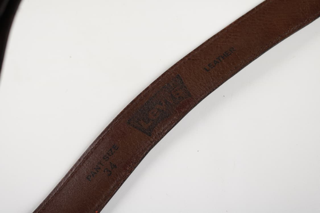 [28~36인치] 90's 리바이스 소가죽벨트 상품이미지4