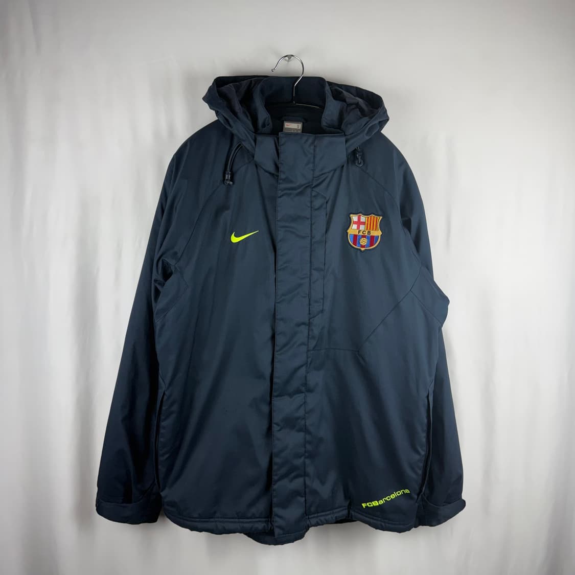 S) 나이키 바르셀로나 08-09 후드 미드필드 자켓 네이비 상품이미지2