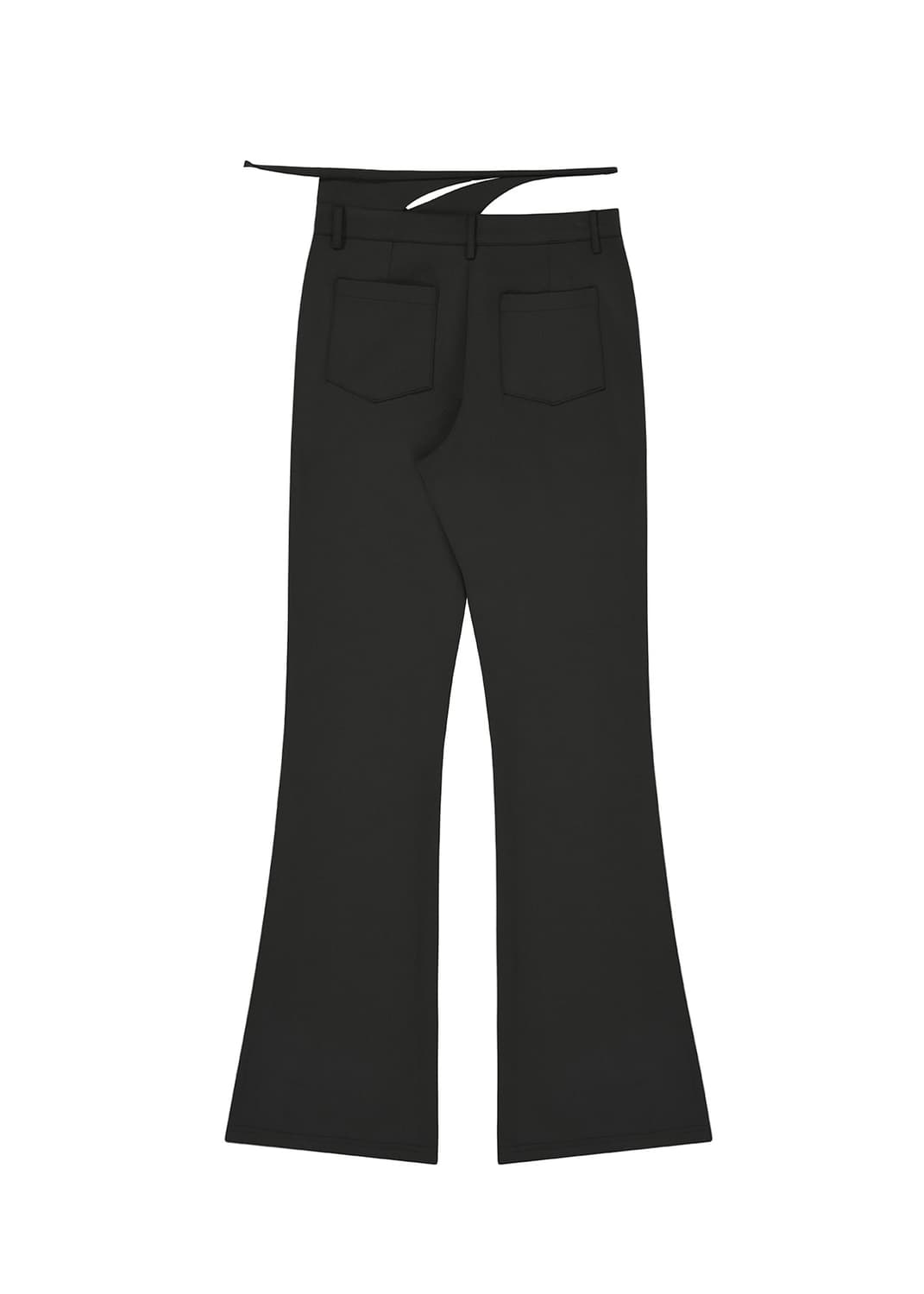  [BOHEMSEO] WAIST BELTED BOOTS CUT PANTS 상품이미지3