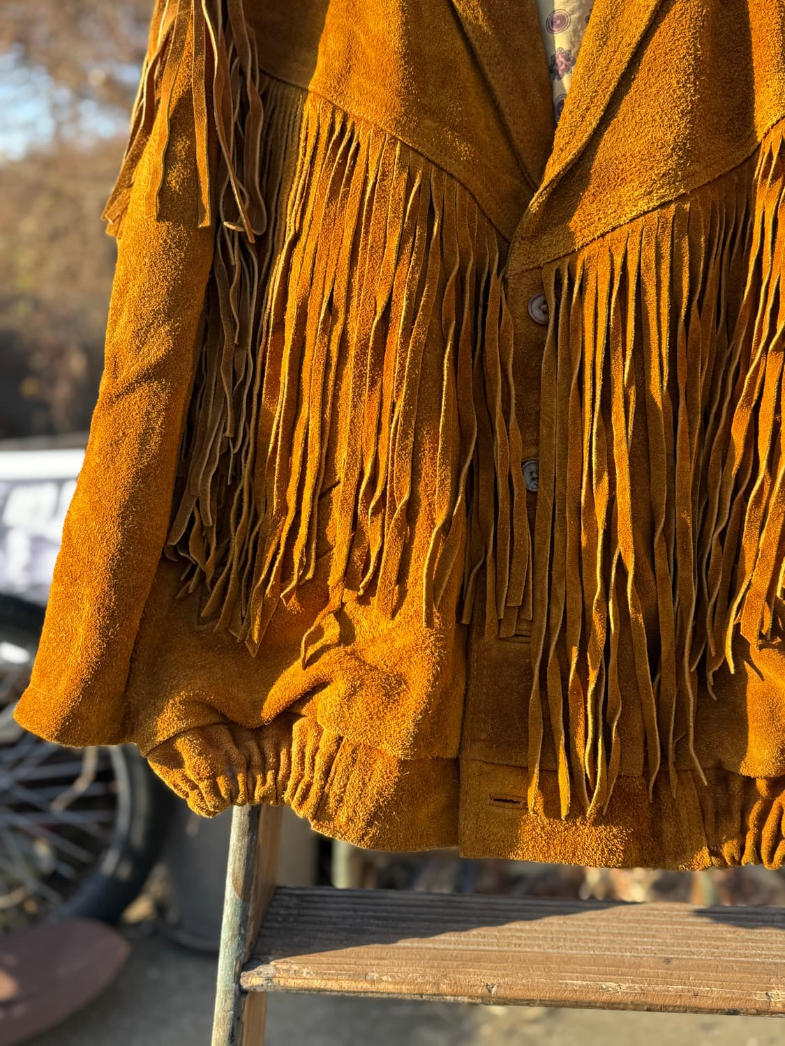 Vintage Suede Fringe Jacket  상품이미지4
