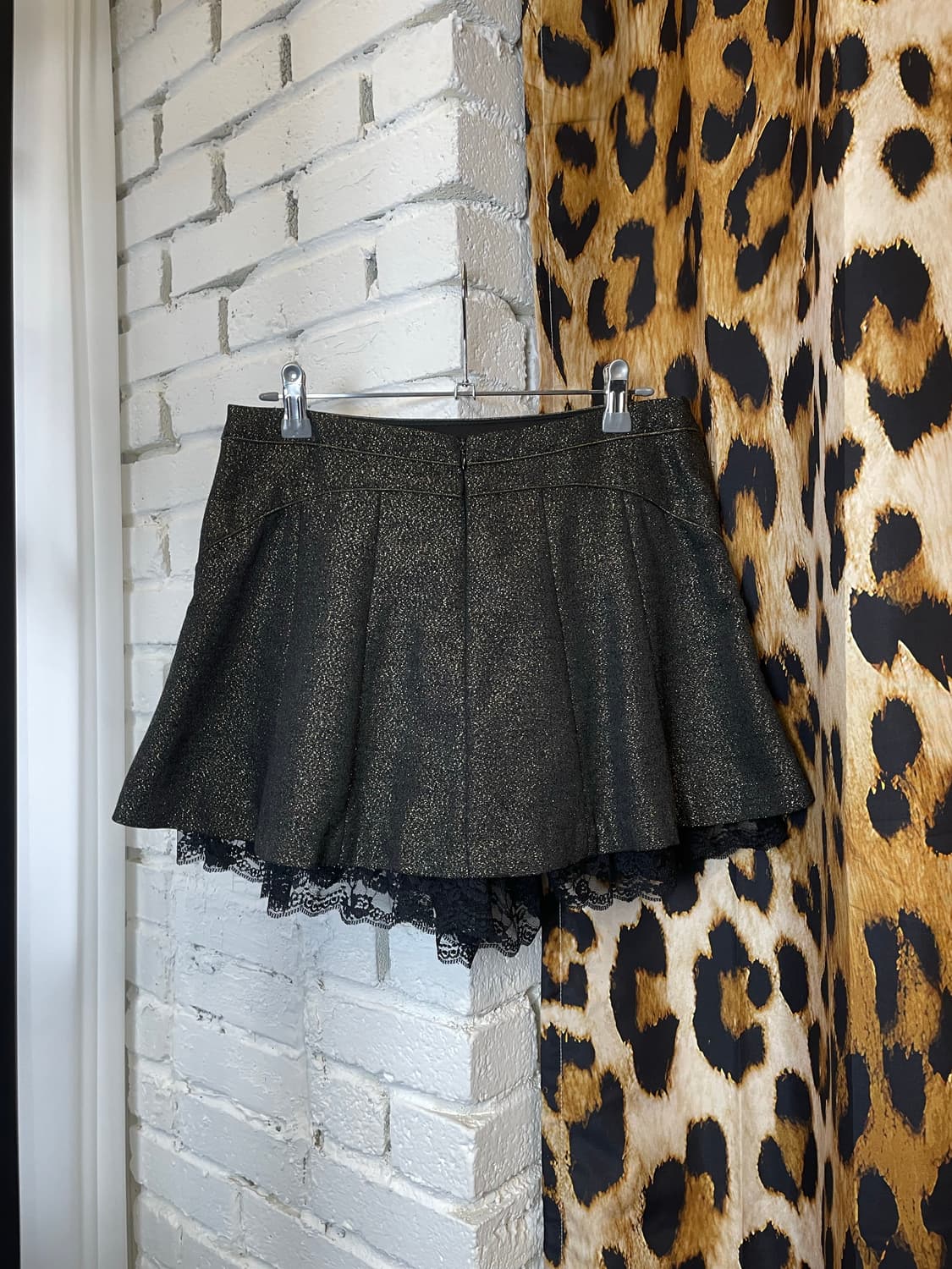 EGOIST 에고이스트 골드 버튼 금장 갸루 글리터 스커트 치마 상품이미지4