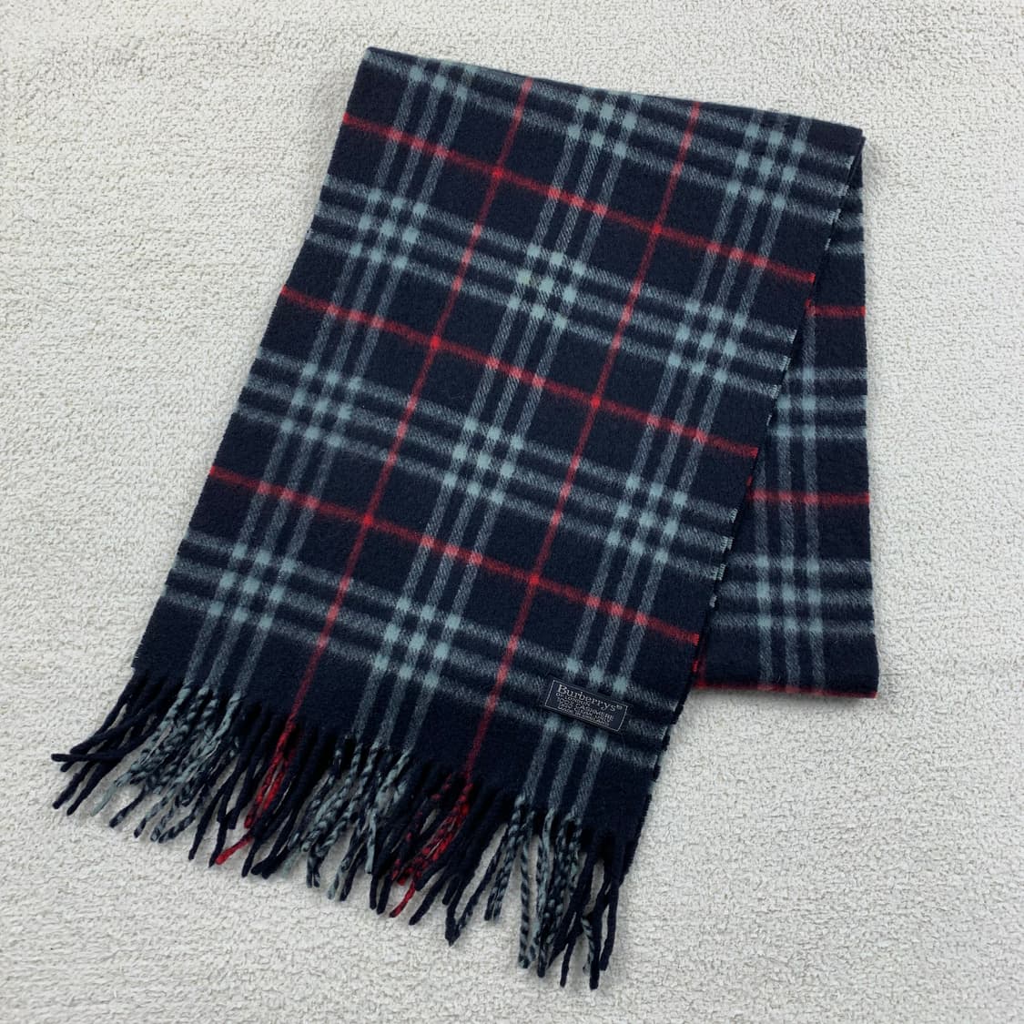 버버리 네이비 노바체크 캐시미어 머플러 스카프 목도리 상품이미지1
