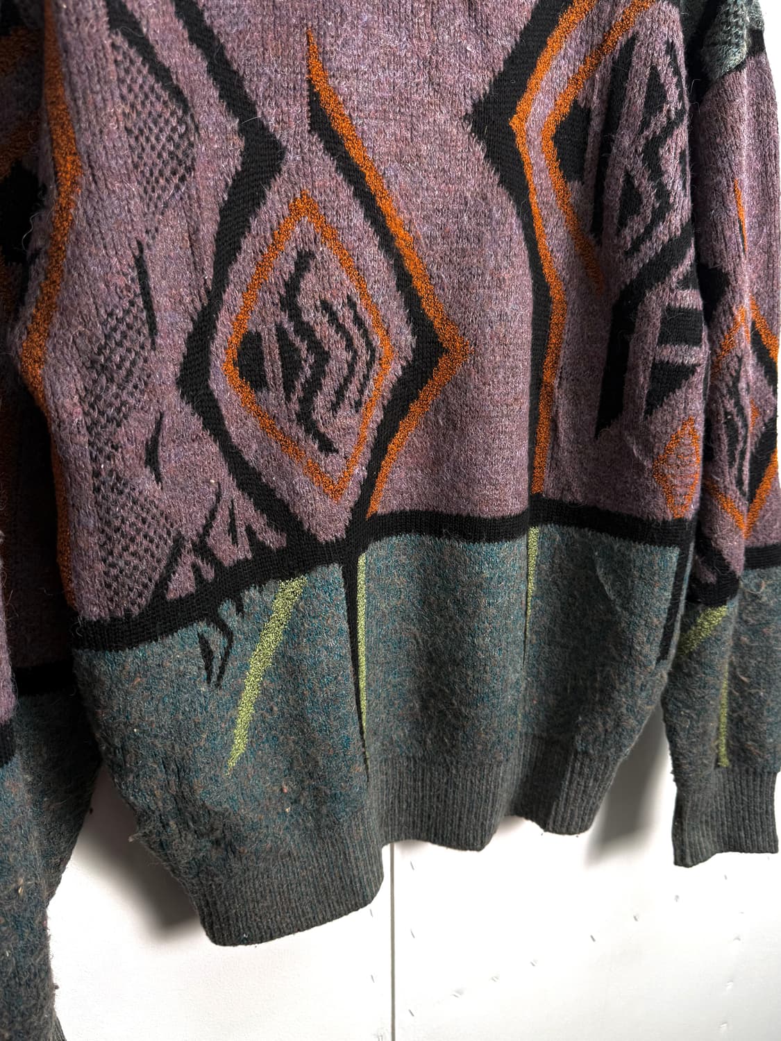 90s 빈티지 지오메트릭 아즈텍 니트 상품이미지5