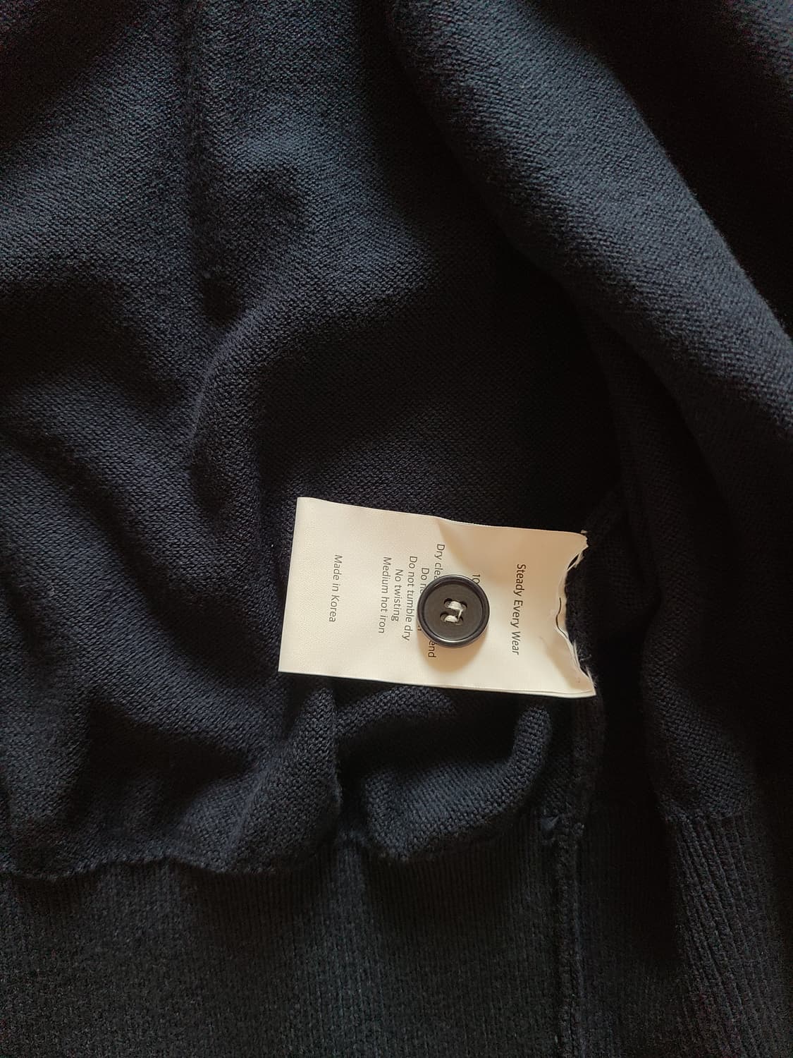 스테디에브리웨어 데일리코튼 가디건 다크네이비 1사이즈 상품이미지3