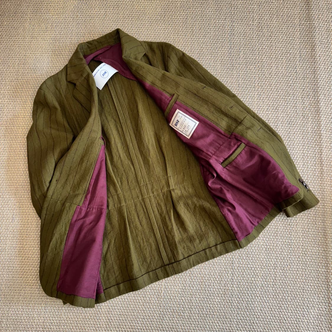 BSF 이탈리안 최상급 울 린넨 아메카지 블레이저 필드코트 숏코트 상품이미지5