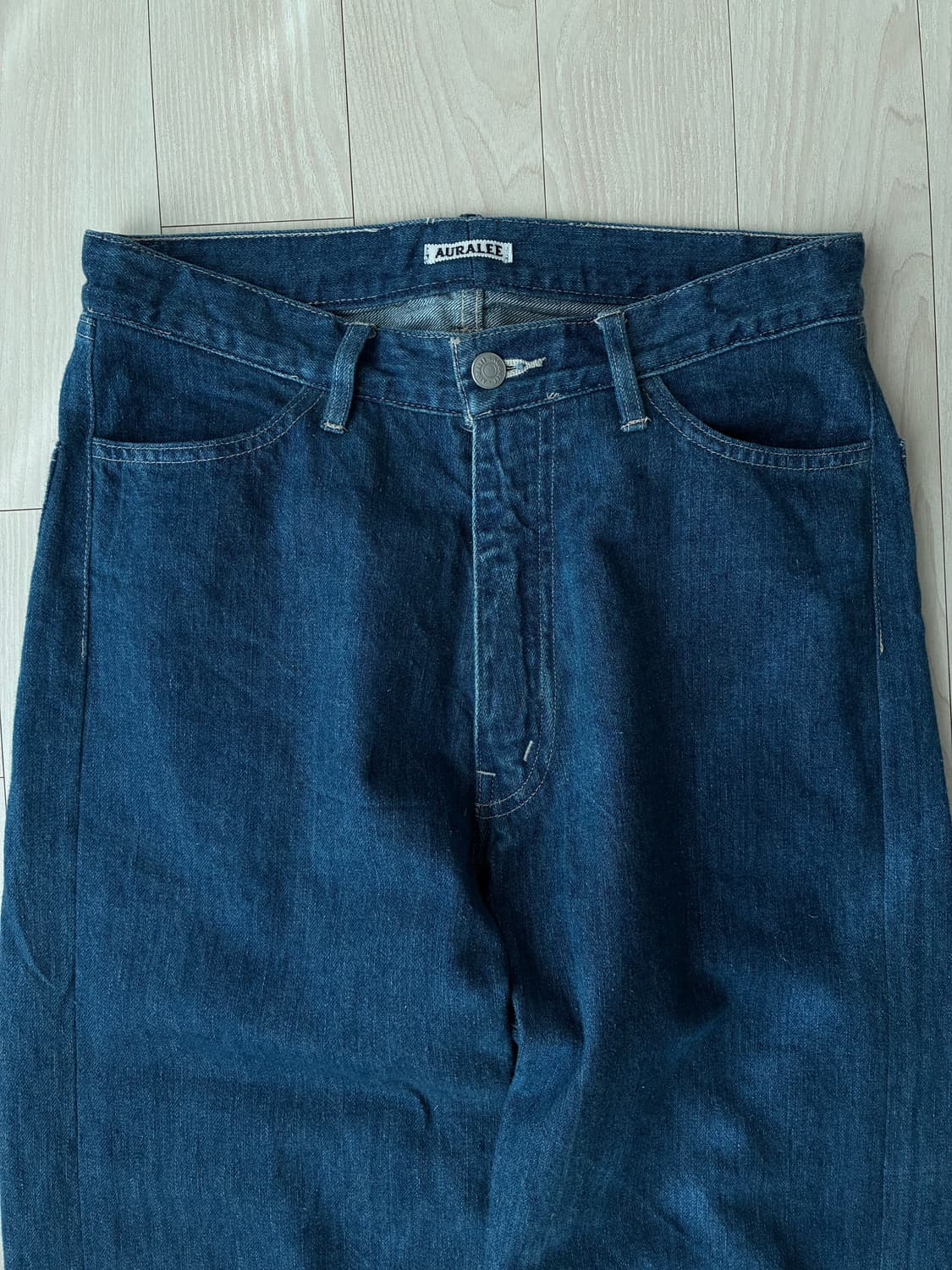 오라리 셀비지 라이트 데님 3사이즈 2벌 일괄 판매 상품이미지8