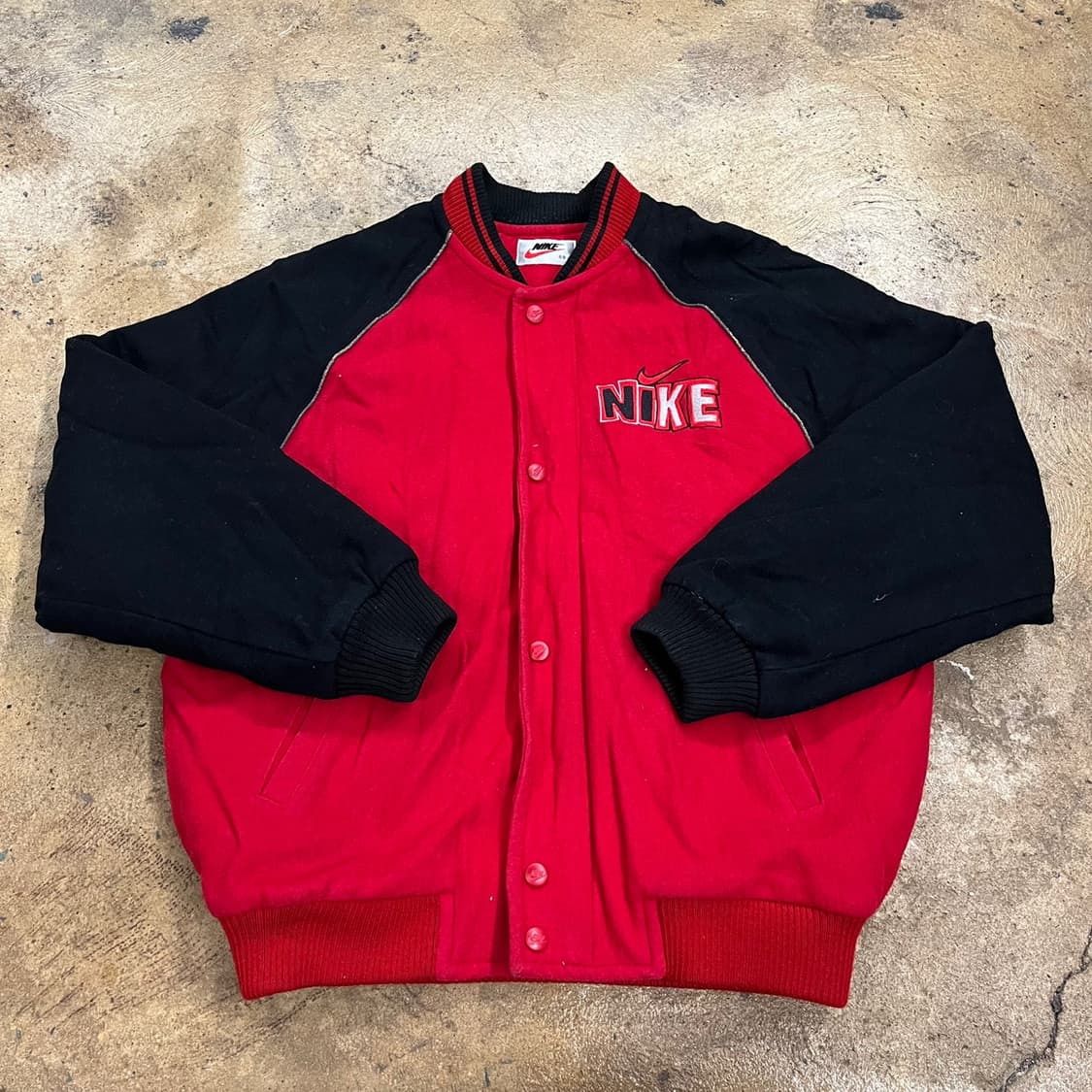 [정품/88] 나이키 올드스쿨 빅로고 바시티 자켓 b16 상품이미지2