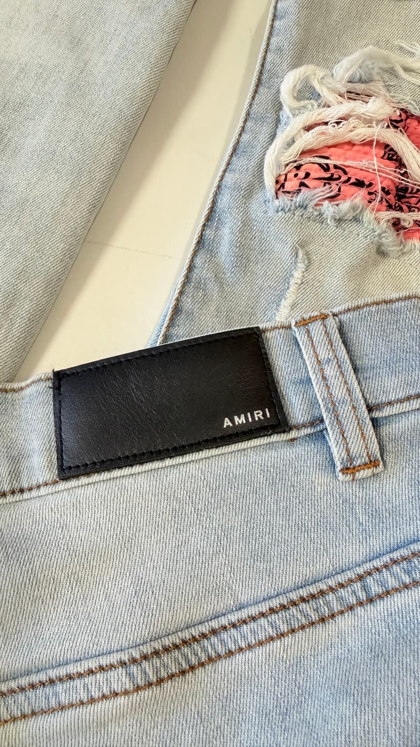 정품 아미리 AMIRI 청바지 30인치 정가 160만원대 시그니처인 반다 상품이미지9