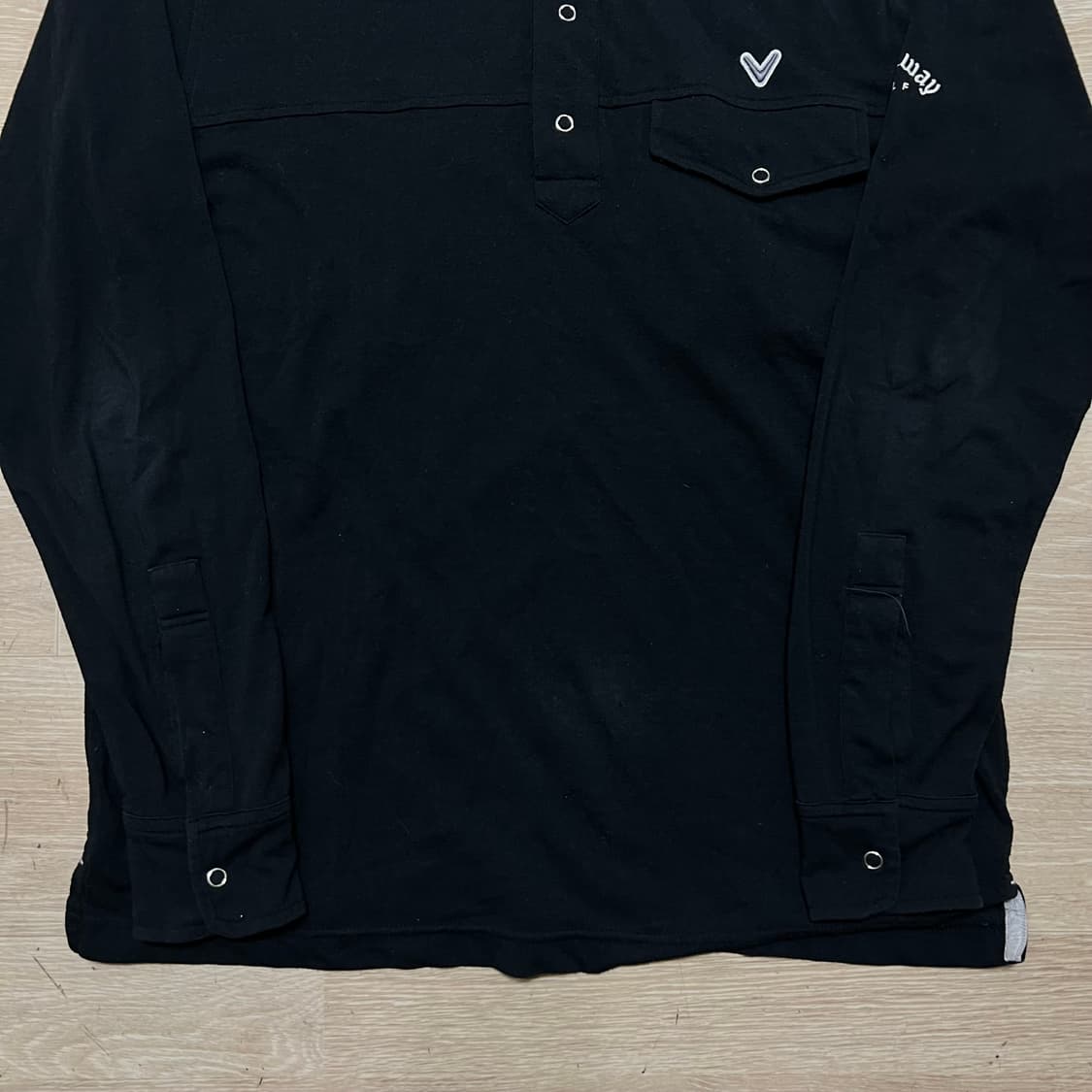 캘러웨이 여성 골프웨어 기능성 긴팔 카라티 [블랙] M/95 상품이미지3