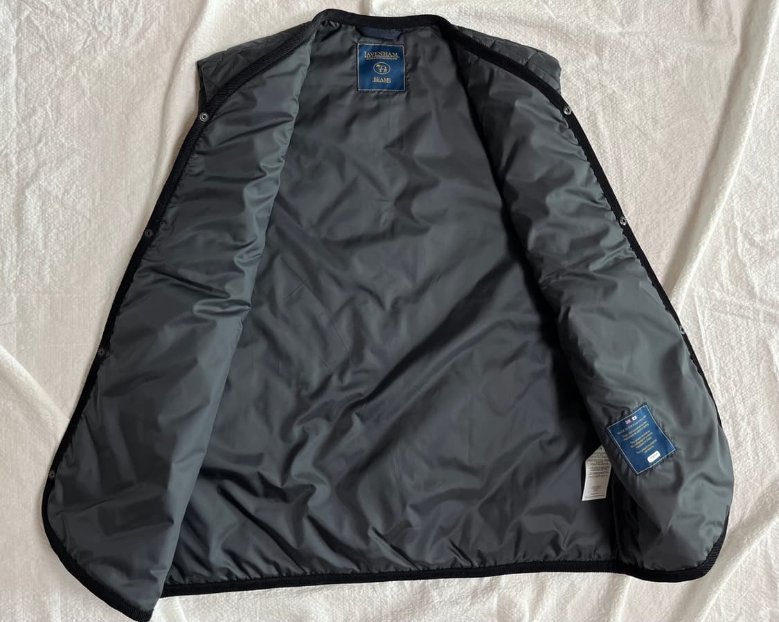 (L)빔즈 x 라벤햄 퀼팅 베스트 (블랙) 상품이미지7