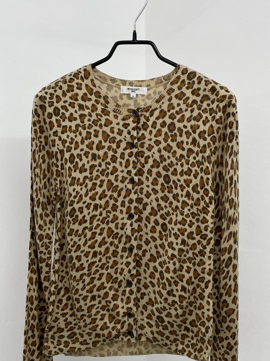 갸루 호피 버튼 가디건 상품이미지7